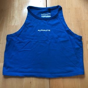 Alphalete Royal Blue Crop Tank